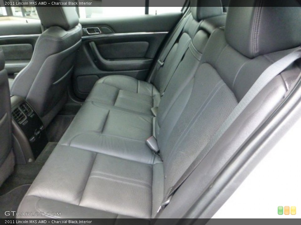 Charcoal Black Interior Rear Seat for the 2011 Lincoln MKS AWD #68526790