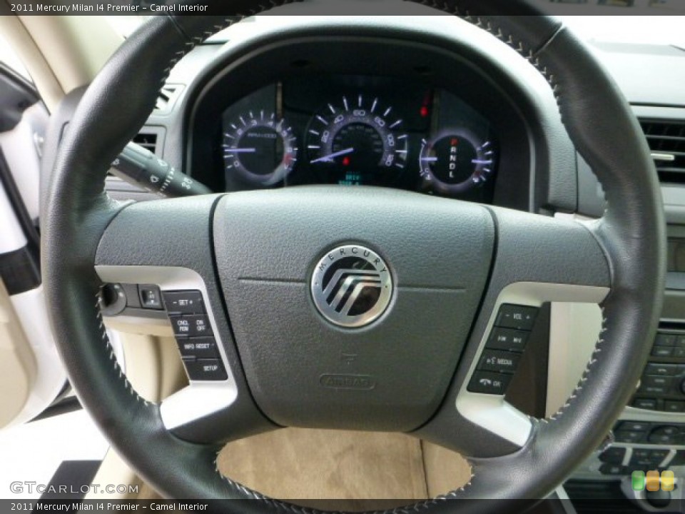Camel Interior Steering Wheel for the 2011 Mercury Milan I4 Premier #68527054