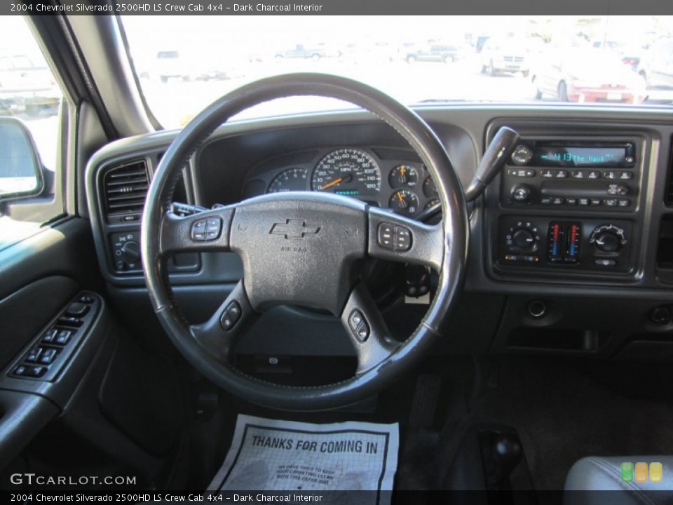Dark Charcoal Interior Steering Wheel for the 2004 Chevrolet Silverado 2500HD LS Crew Cab 4x4 #68527306