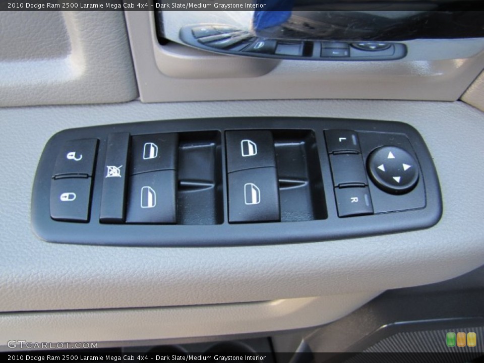 Dark Slate/Medium Graystone Interior Controls for the 2010 Dodge Ram 2500 Laramie Mega Cab 4x4 #68527954