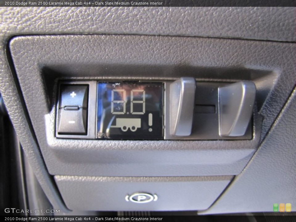 Dark Slate/Medium Graystone Interior Controls for the 2010 Dodge Ram 2500 Laramie Mega Cab 4x4 #68527979