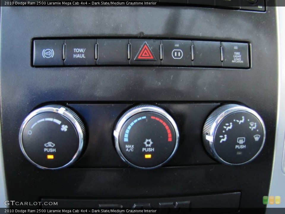 Dark Slate/Medium Graystone Interior Controls for the 2010 Dodge Ram 2500 Laramie Mega Cab 4x4 #68528023