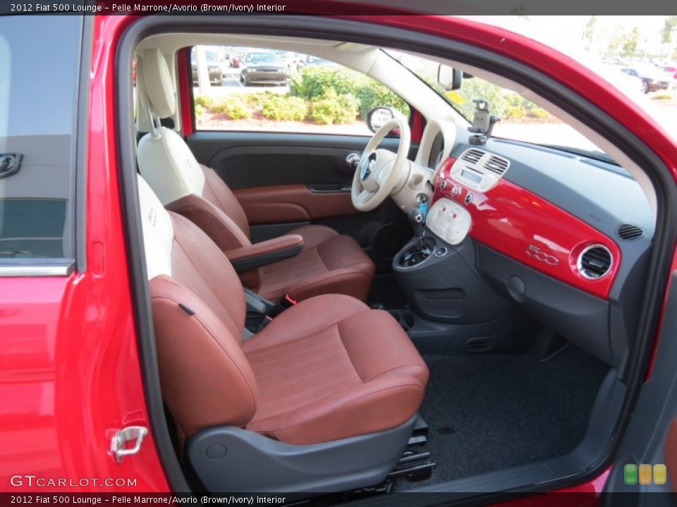 Pelle Marrone/Avorio (Brown/Ivory) Interior Photo for the 2012 Fiat 500 Lounge #68528164