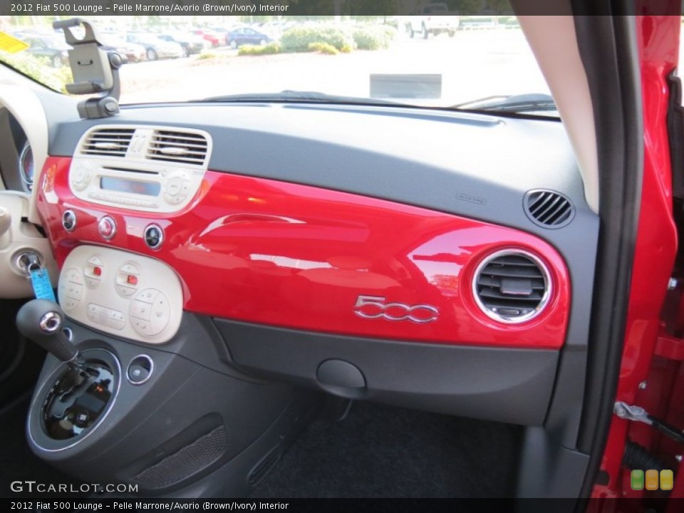 Pelle Marrone/Avorio (Brown/Ivory) Interior Dashboard for the 2012 Fiat 500 Lounge #68528185