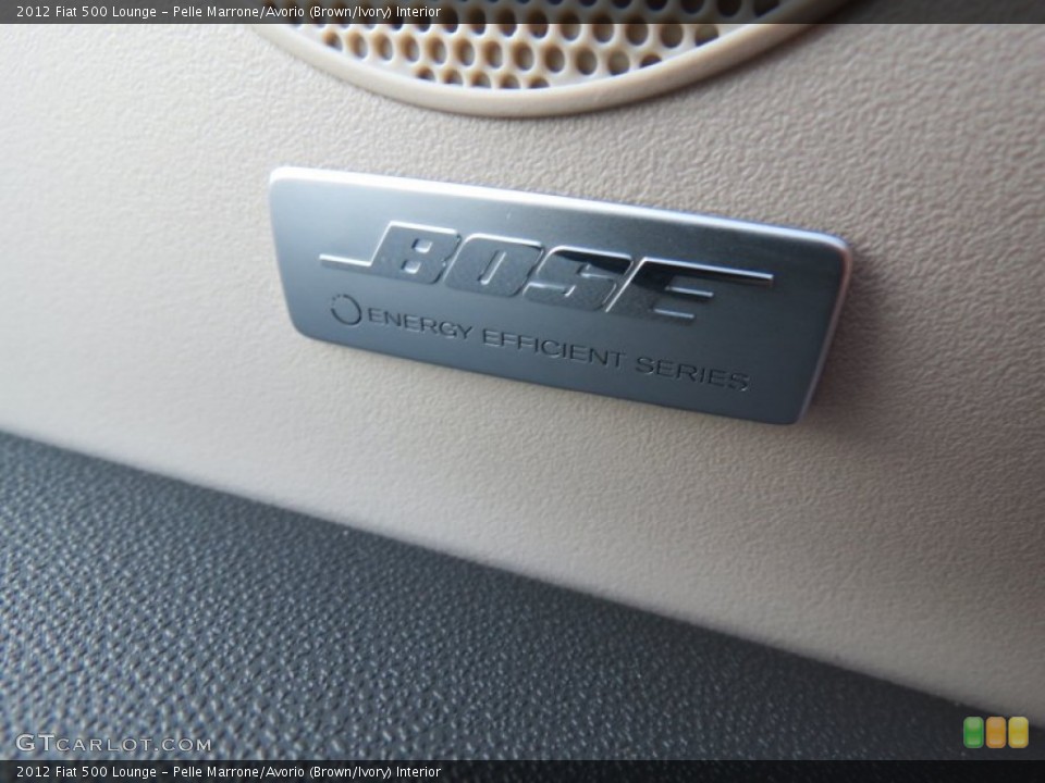 Pelle Marrone/Avorio (Brown/Ivory) Interior Audio System for the 2012 Fiat 500 Lounge #68528205