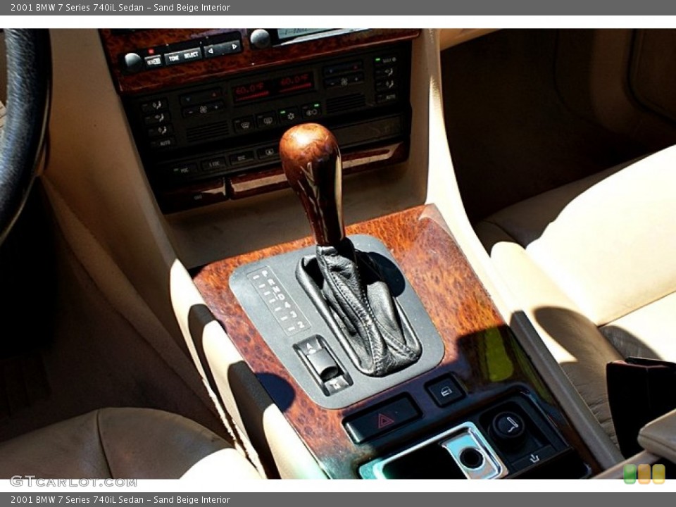 Sand Beige Interior Transmission for the 2001 BMW 7 Series 740iL Sedan #68528218