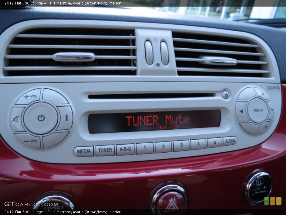 Pelle Marrone/Avorio (Brown/Ivory) Interior Audio System for the 2012 Fiat 500 Lounge #68528221