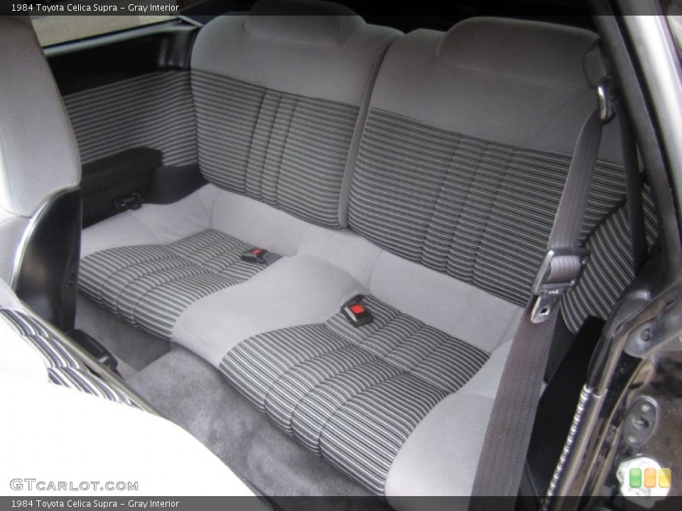 Gray Interior Rear Seat for the 1984 Toyota Celica Supra #68528956