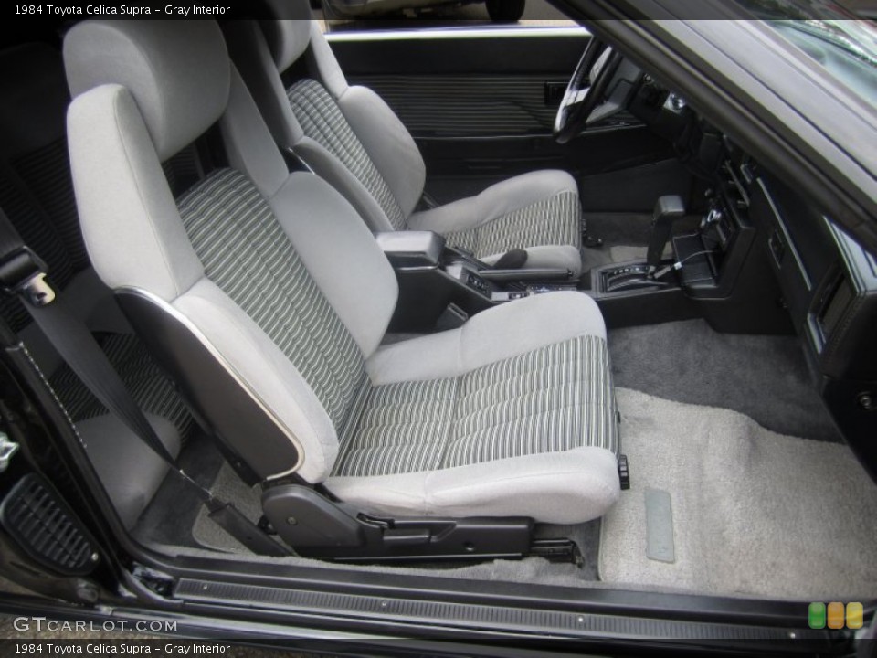 Gray Interior Front Seat for the 1984 Toyota Celica Supra #68529022