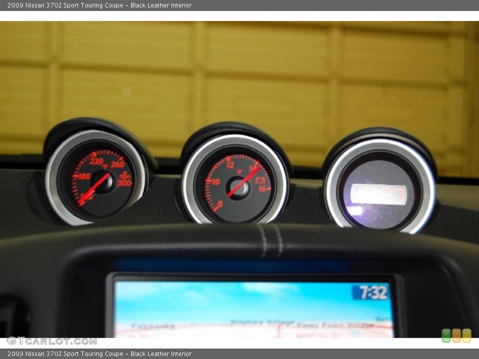 Black Leather Interior Gauges for the 2009 Nissan 370Z Sport Touring Coupe #68529175