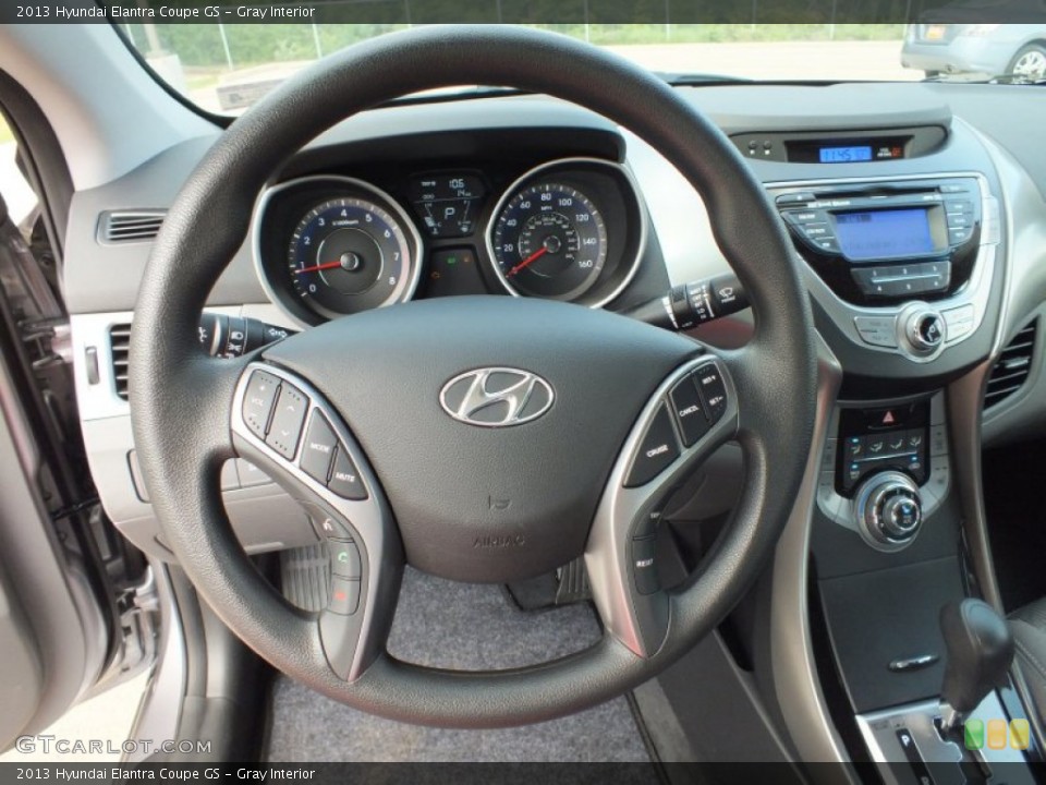 Gray Interior Steering Wheel for the 2013 Hyundai Elantra Coupe GS #68531380
