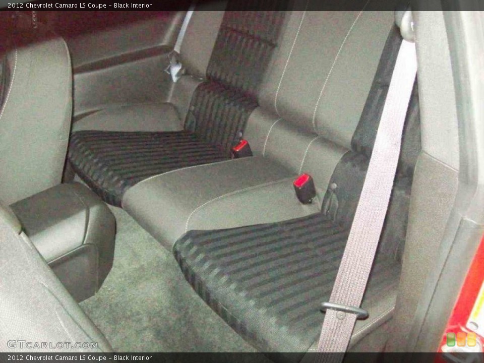 Black Interior Rear Seat for the 2012 Chevrolet Camaro LS Coupe #68531779