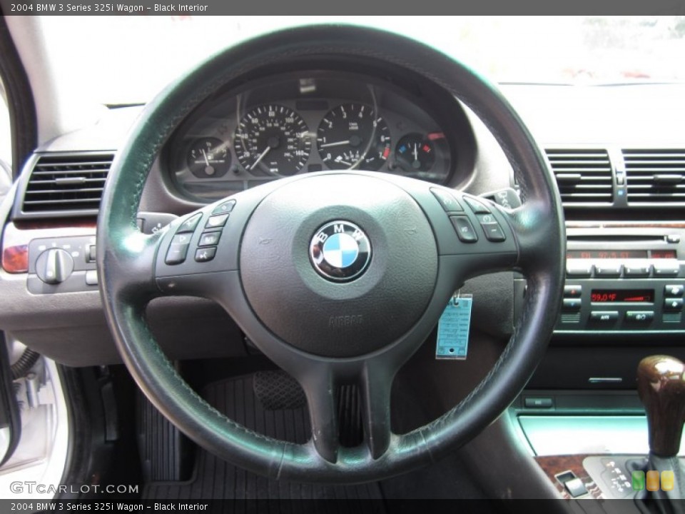 Black Interior Steering Wheel for the 2004 BMW 3 Series 325i Wagon #68532184