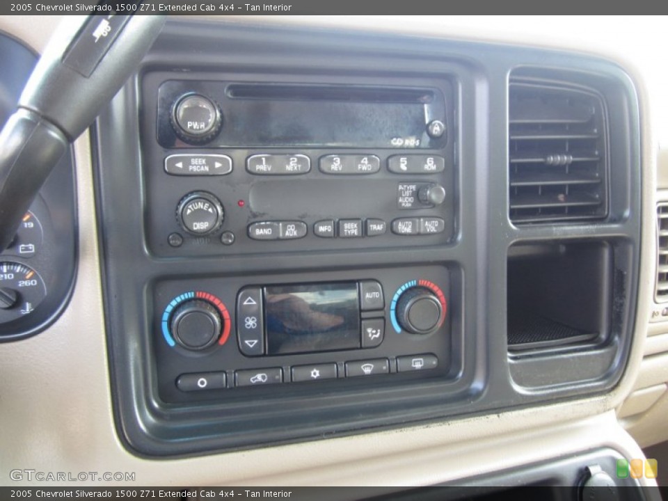 Tan Interior Controls for the 2005 Chevrolet Silverado 1500 Z71 Extended Cab 4x4 #68533138
