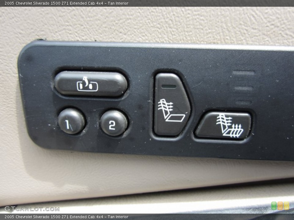 Tan Interior Controls for the 2005 Chevrolet Silverado 1500 Z71 Extended Cab 4x4 #68533162