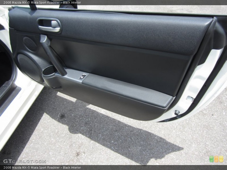 Black Interior Door Panel for the 2008 Mazda MX-5 Miata Sport Roadster #68533609