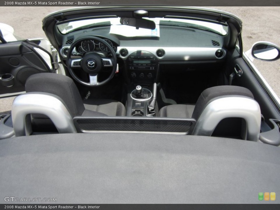 Black Interior Dashboard for the 2008 Mazda MX-5 Miata Sport Roadster #68533627