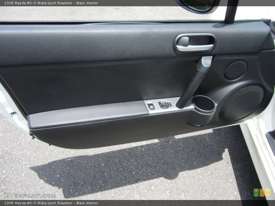 Black Interior Door Panel for the 2008 Mazda MX-5 Miata Sport Roadster #68533636
