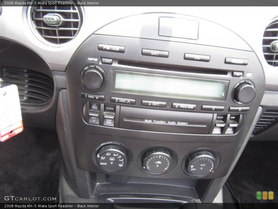 Black Interior Controls for the 2008 Mazda MX-5 Miata Sport Roadster #68533669