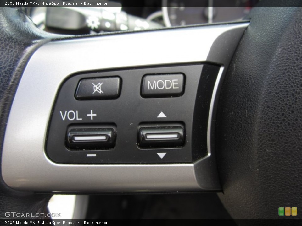 Black Interior Controls for the 2008 Mazda MX-5 Miata Sport Roadster #68533696