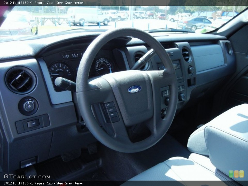 Steel Gray Interior Dashboard for the 2012 Ford F150 XL Regular Cab #68535022