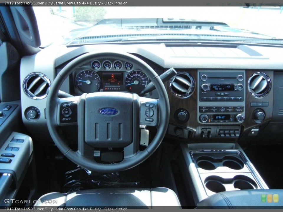 Black Interior Dashboard for the 2012 Ford F450 Super Duty Lariat Crew Cab 4x4 Dually #68535232