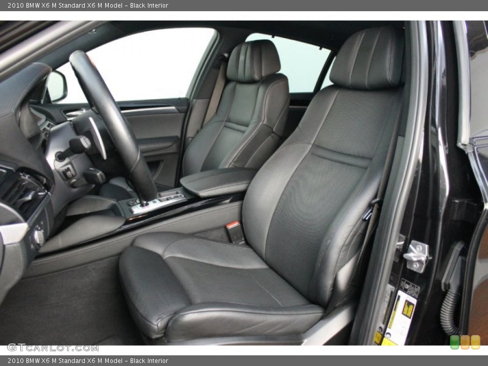 Black Interior Front Seat for the 2010 BMW X6 M  #68535811