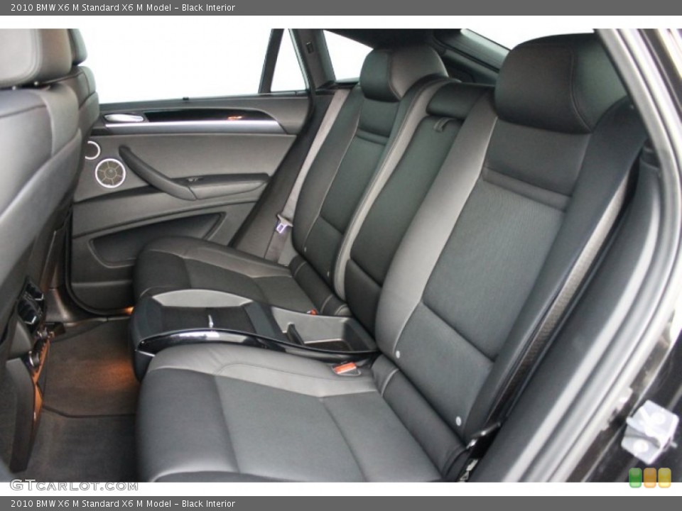Black Interior Rear Seat for the 2010 BMW X6 M  #68535829