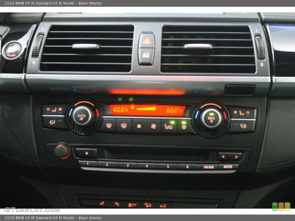 Black Interior Controls for the 2010 BMW X6 M  #68535877
