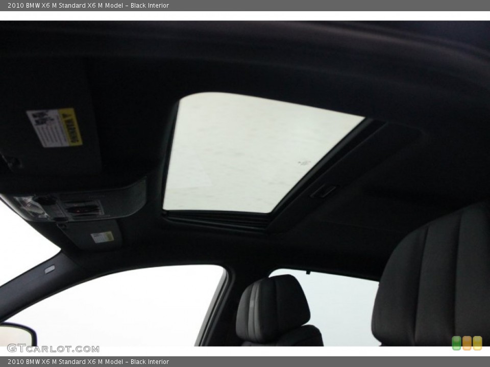 Black Interior Sunroof for the 2010 BMW X6 M  #68536069