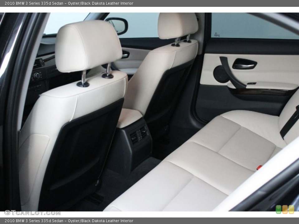 Oyster/Black Dakota Leather Interior Photo for the 2010 BMW 3 Series 335d Sedan #68536789