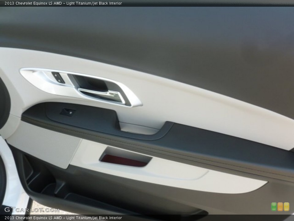 Light Titanium/Jet Black Interior Door Panel for the 2013 Chevrolet Equinox LS AWD #68537218