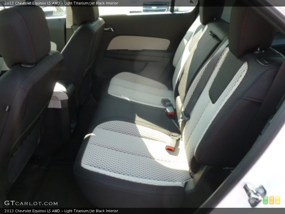 Light Titanium/Jet Black Interior Rear Seat for the 2013 Chevrolet Equinox LS AWD #68537242