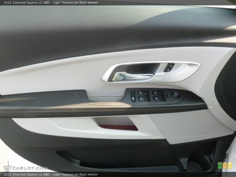 Light Titanium/Jet Black Interior Door Panel for the 2013 Chevrolet Equinox LS AWD #68537272