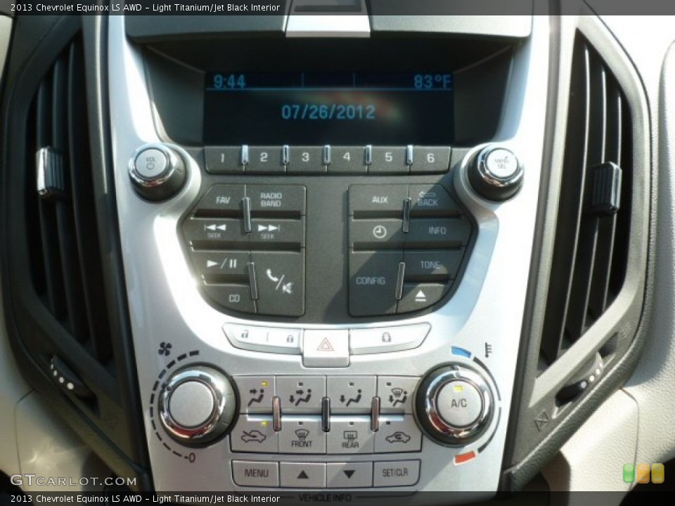 Light Titanium/Jet Black Interior Controls for the 2013 Chevrolet Equinox LS AWD #68537281