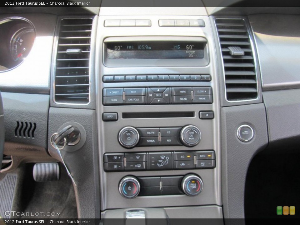 Charcoal Black Interior Controls for the 2012 Ford Taurus SEL #68537704