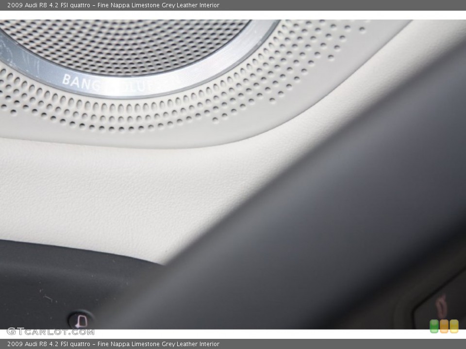 Fine Nappa Limestone Grey Leather Interior Audio System for the 2009 Audi R8 4.2 FSI quattro #68538508