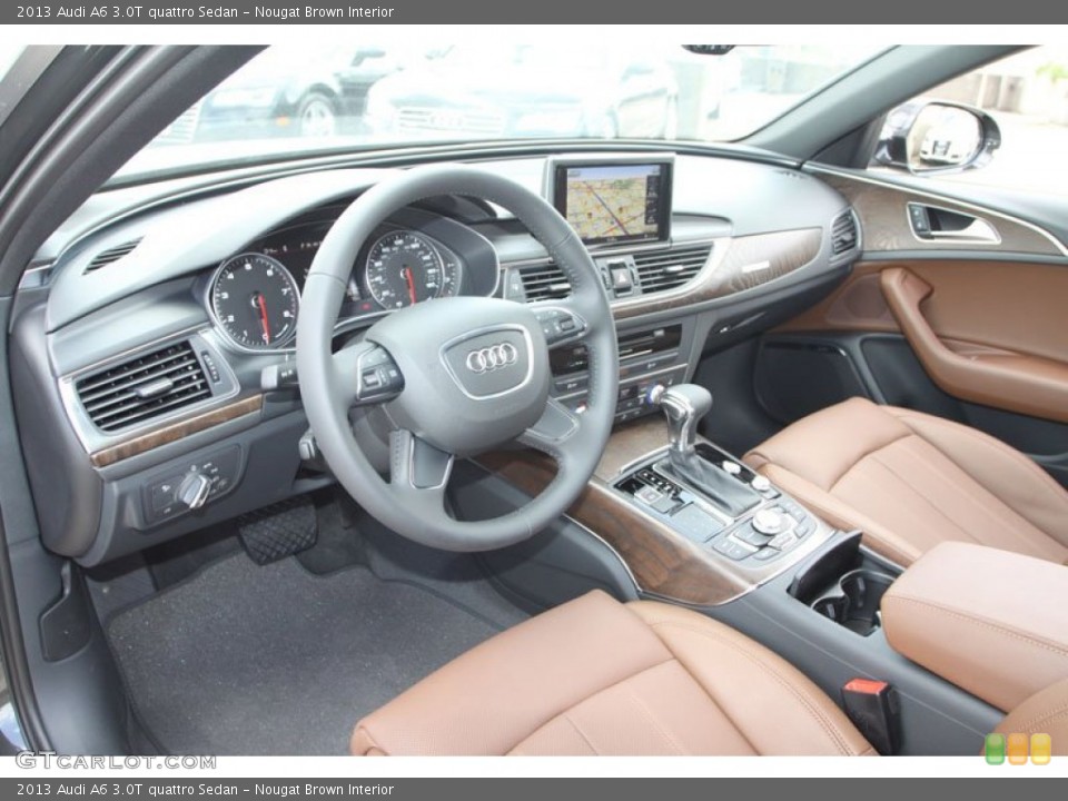 Nougat Brown Interior Prime Interior for the 2013 Audi A6 3.0T quattro Sedan #68539093