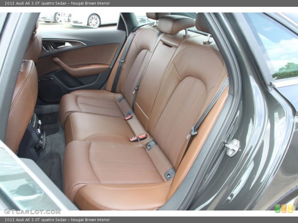 Nougat Brown Interior Rear Seat for the 2013 Audi A6 3.0T quattro Sedan #68539117