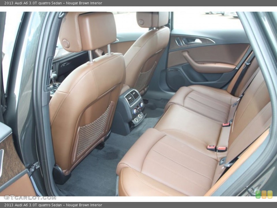 Nougat Brown Interior Rear Seat for the 2013 Audi A6 3.0T quattro Sedan #68539126