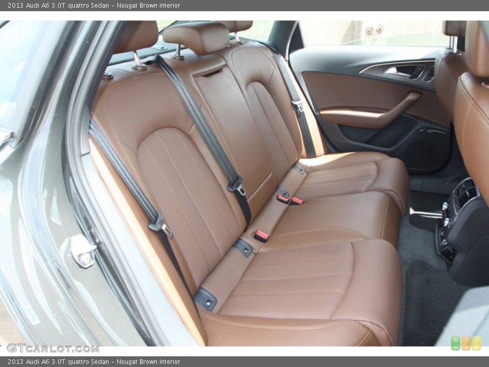 Nougat Brown Interior Rear Seat for the 2013 Audi A6 3.0T quattro Sedan #68539216