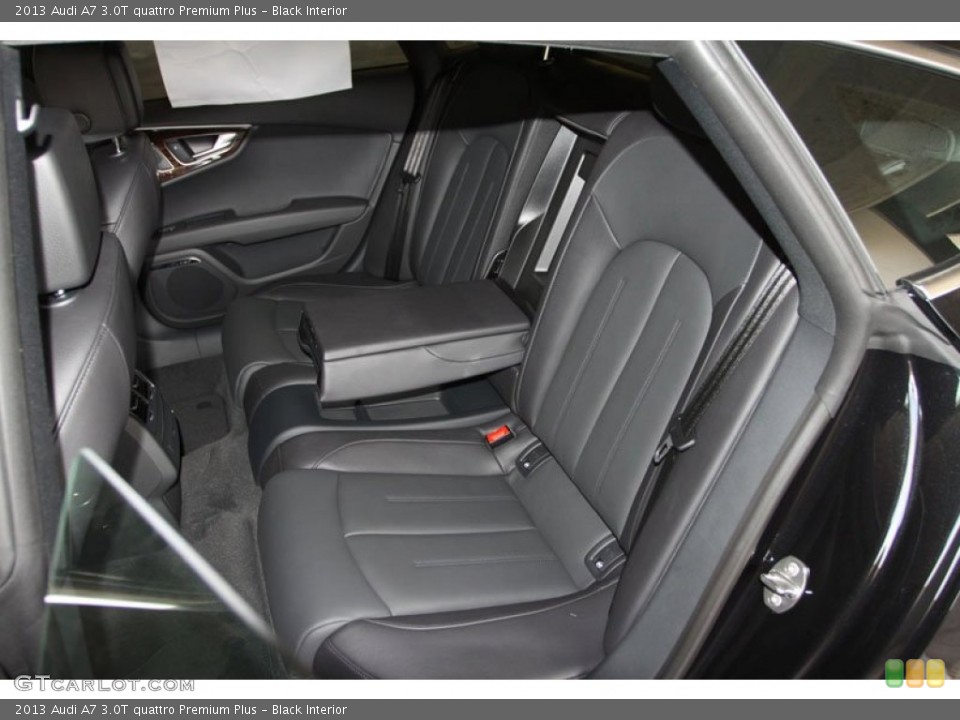 Black Interior Rear Seat for the 2013 Audi A7 3.0T quattro Premium Plus #68539357