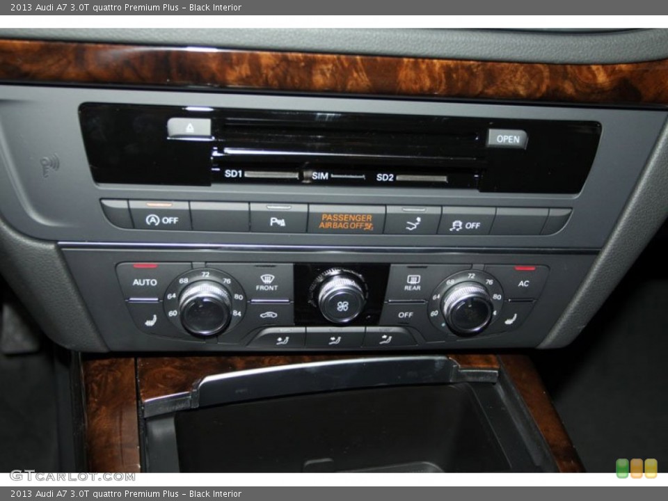 Black Interior Controls for the 2013 Audi A7 3.0T quattro Premium Plus #68539396