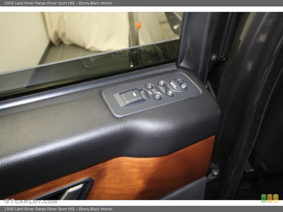 Ebony Black Interior Controls for the 2006 Land Rover Range Rover Sport HSE #68539405