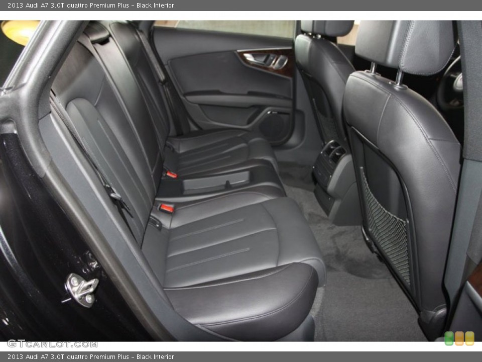 Black Interior Rear Seat for the 2013 Audi A7 3.0T quattro Premium Plus #68539452