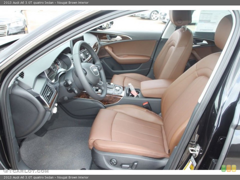 Nougat Brown Interior Front Seat for the 2013 Audi A6 3.0T quattro Sedan #68539924