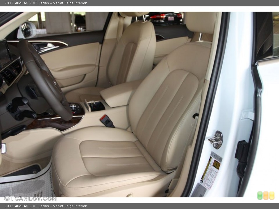Velvet Beige Interior Front Seat for the 2013 Audi A6 2.0T Sedan #68540203