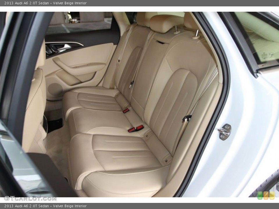 Velvet Beige Interior Rear Seat for the 2013 Audi A6 2.0T Sedan #68540212
