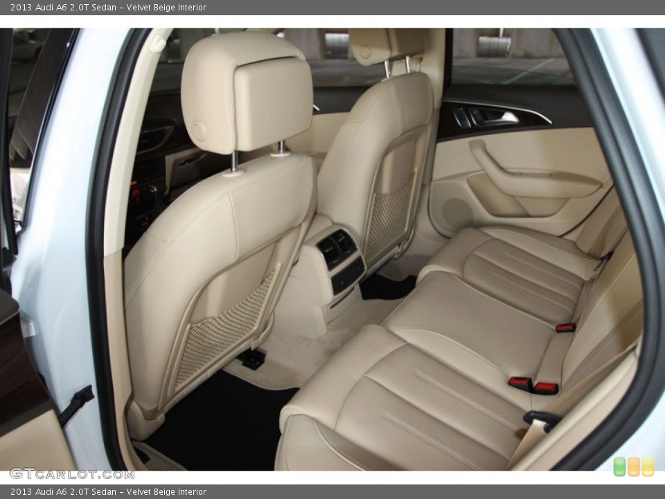 Velvet Beige Interior Rear Seat for the 2013 Audi A6 2.0T Sedan #68540224