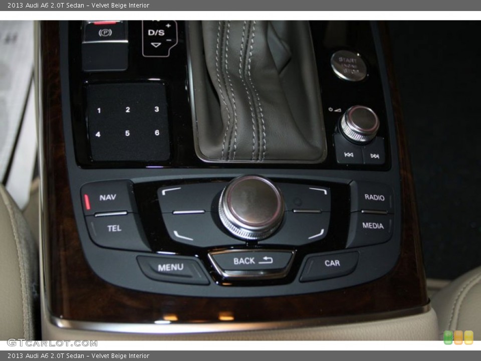 Velvet Beige Interior Controls for the 2013 Audi A6 2.0T Sedan #68540284